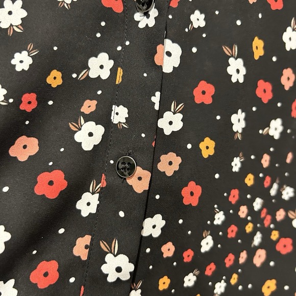 Cabi Womens Heart of Cabi Moulin Rouge Cheerful Floral 3957 Blouse Top Sz L - Picture 6 of 8